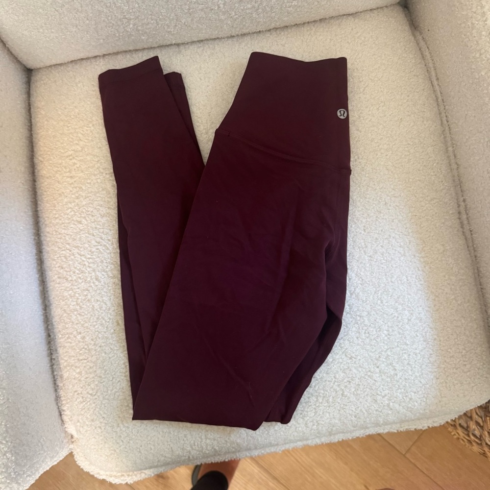 Lululemon maroon align leggings